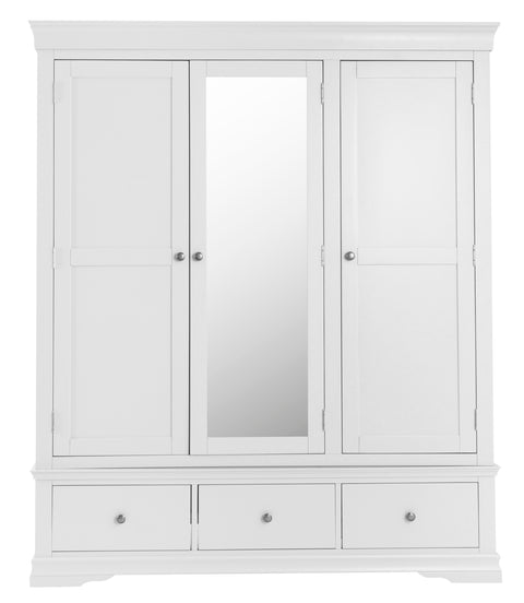 Corsham Painted Bedroom Collection Triple Wardrobe