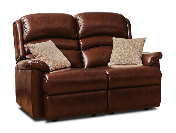 Sherborne Olivia Leather Fixed 2 Seater Sofa