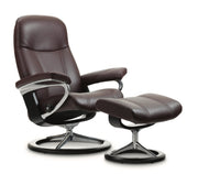 Stressless Consul Signature Chair with Footstool - Special Offer with Quick Delivery