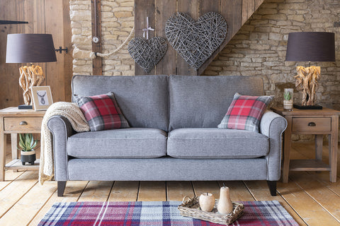 Alstons Poppy Fabric 3 Seat Sofa