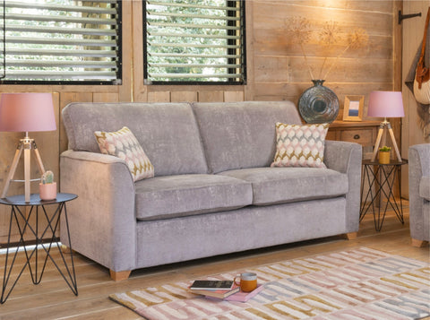 Alstons Reuben Fabric 3 Seat Sofa