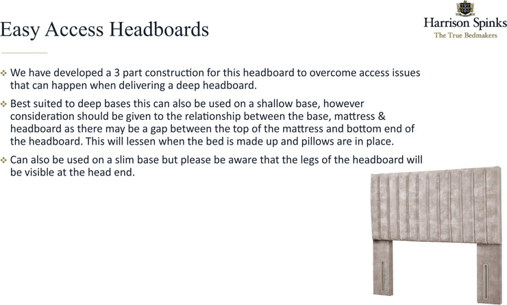 Harrison New York Easy Access Deep Headboard