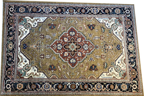 FINE GREEN ZIEGLER RUG