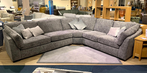 Hannah Fabric Corner Sofa - EX DISPLAY MODEL TO CLEAR