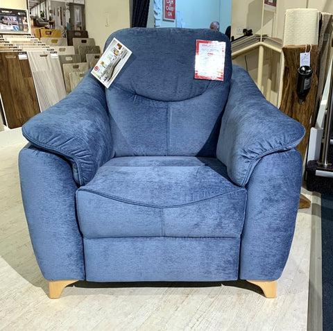 G Plan Jackson Fabric Power Recliner Chair - EX DISPLAY MODEL TO CLEAR