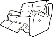 Parker Knoll Michigan Fabric 2 Seat Recliner Sofa