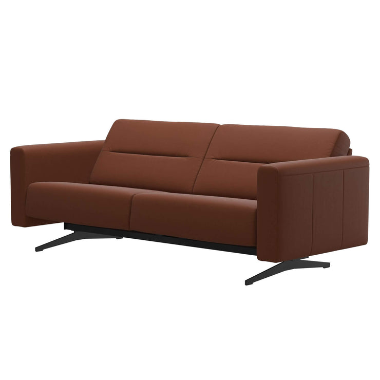Stressless Quick Delivery Stock - Stella 2.5 Seater with S2 Arm in Paloma Copper with Matt Black Legs